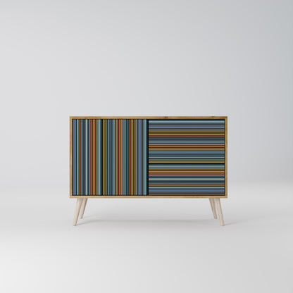 Credenza LINEOUT SPECTRUM a 2 ante in effetto rovere
