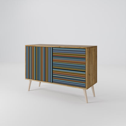Credenza LINEOUT SPECTRUM a 2 ante in effetto rovere