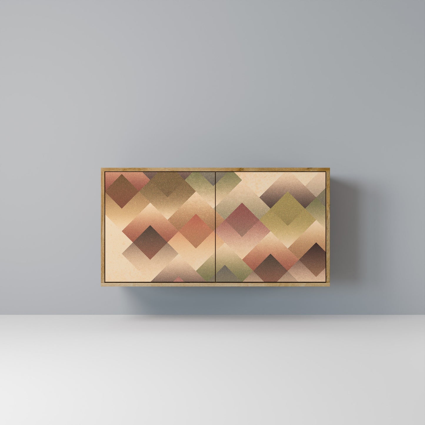 GEOMETRIC FUSION 2-Door Sideboard in Oak Effect