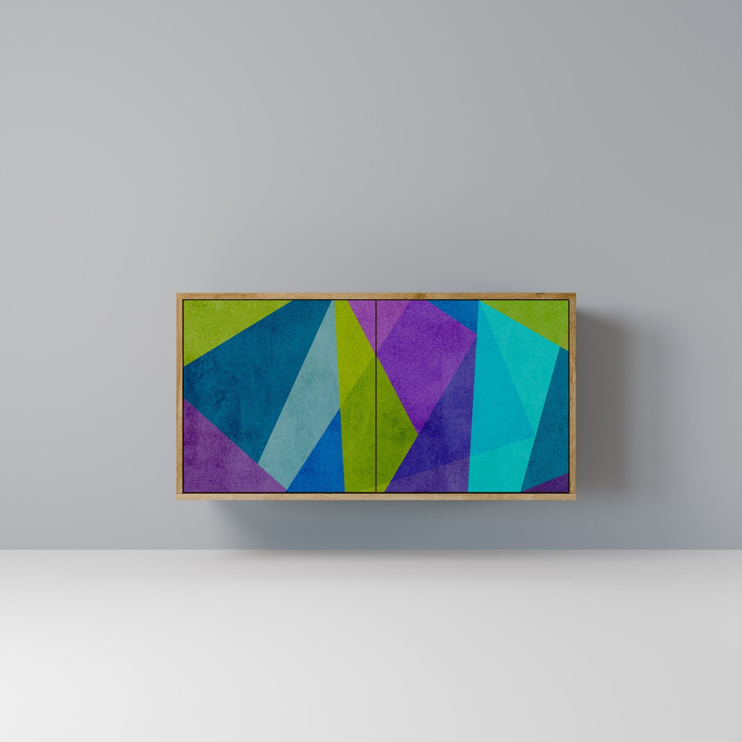 Credenza COLD SHOWCASE a 2 ante in effetto rovere