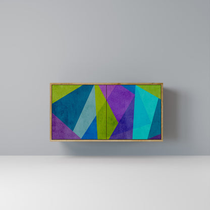 Credenza COLD SHOWCASE a 2 ante in effetto rovere