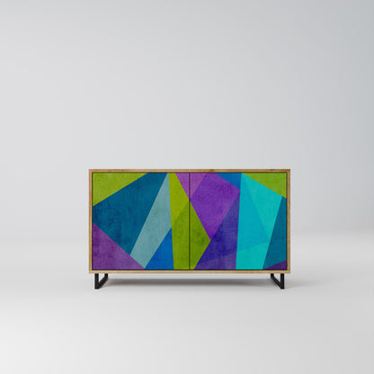 Credenza COLD SHOWCASE a 2 ante in effetto rovere