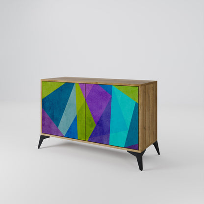 Credenza COLD SHOWCASE a 2 ante in effetto rovere