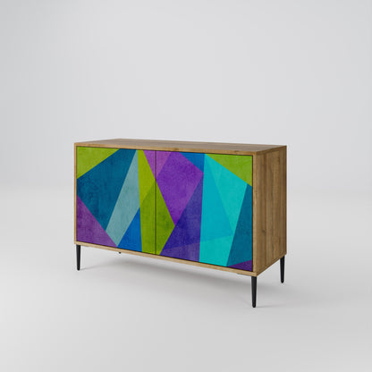 Credenza COLD SHOWCASE a 2 ante in effetto rovere