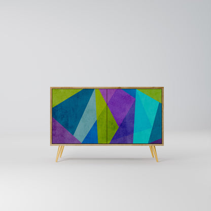 Credenza COLD SHOWCASE a 2 ante in effetto rovere
