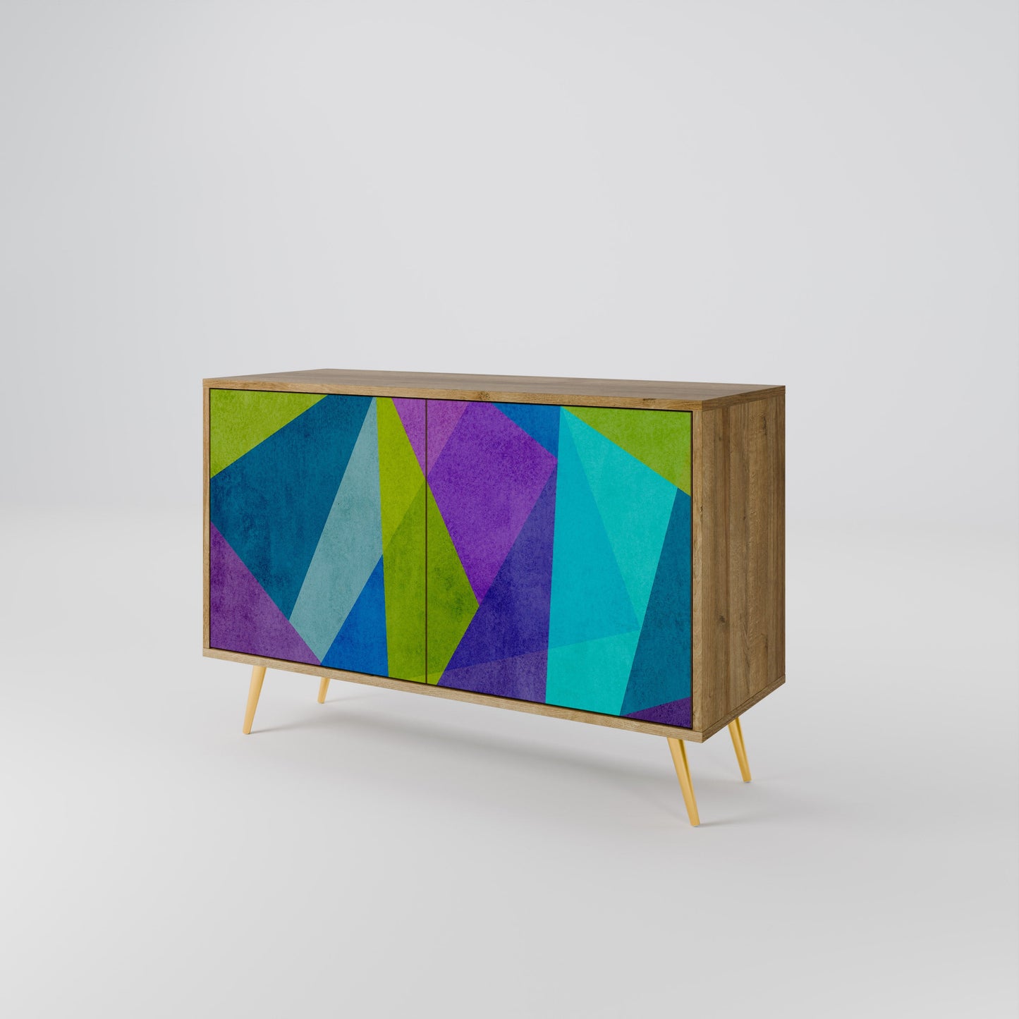 Credenza COLD SHOWCASE a 2 ante in effetto rovere