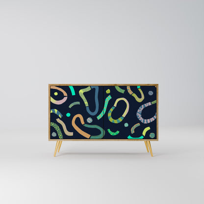 CONTRAST DANCE 2-Door Sideboard in Oak Effect