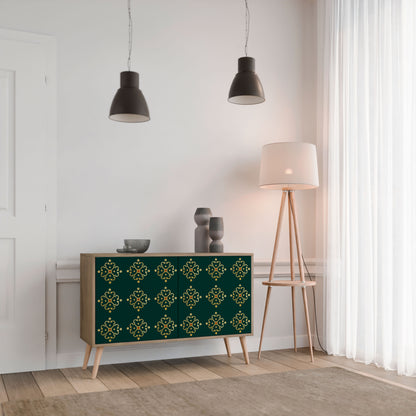 Credenza a 2 ante ROYAL MEDALLION in effetto rovere