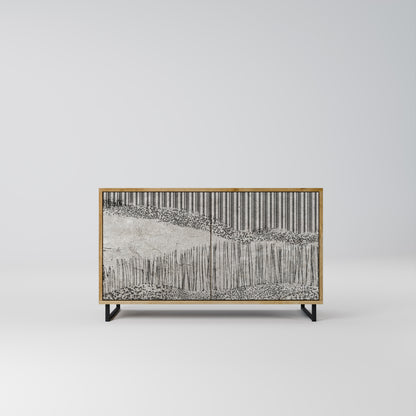 GRAIN LINES 2-Door Sideboard in Oak Effect
