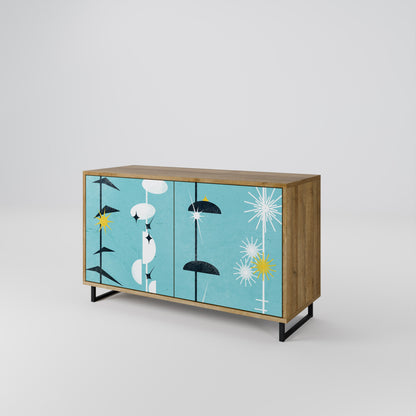 Credenza a 2 ante effetto rovere PATHS TO HAPPINESS