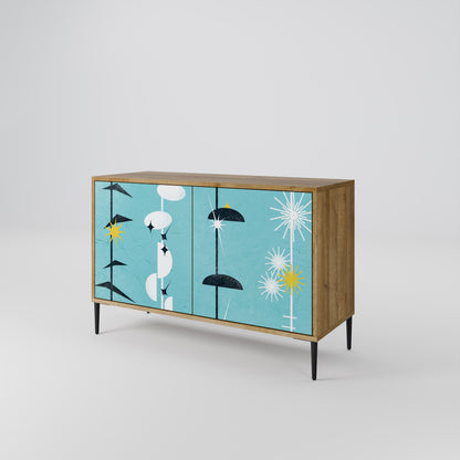 Credenza a 2 ante effetto rovere PATHS TO HAPPINESS