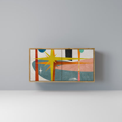 INTERSTELLAR VIBES 2-Door Sideboard in Oak Effect