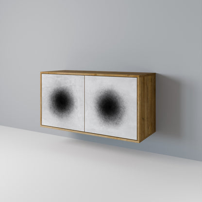 Credenza BLACK HOLE a 2 ante effetto rovere