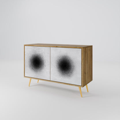 Credenza BLACK HOLE a 2 ante effetto rovere