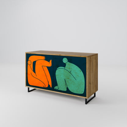 Credenza 2 ante INSIEME MA SEPARATAMENTE in effetto rovere