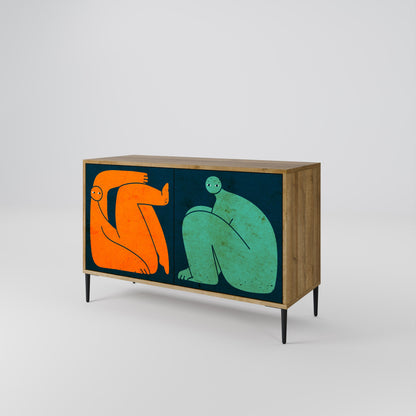 Credenza 2 ante INSIEME MA SEPARATAMENTE in effetto rovere