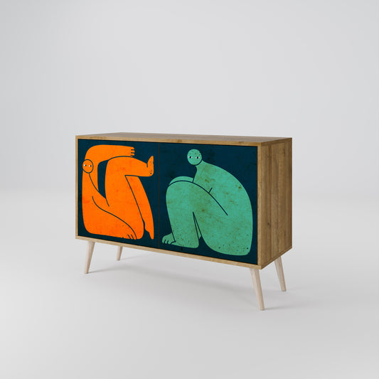 Credenza 2 ante INSIEME MA SEPARATAMENTE in effetto rovere