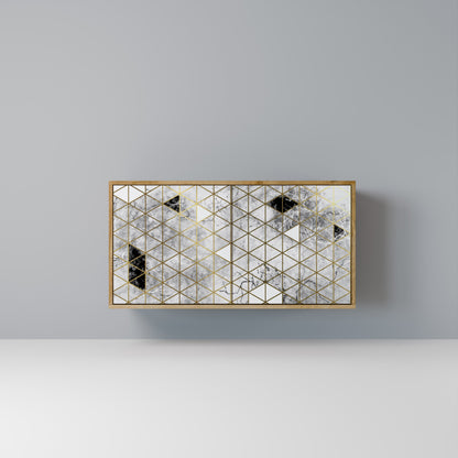 Credenza ASHEN ARIA a 2 ante in effetto rovere