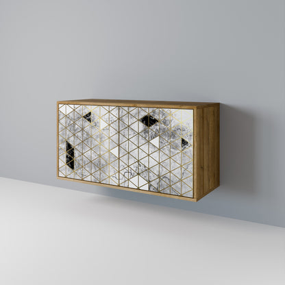 Credenza ASHEN ARIA a 2 ante in effetto rovere