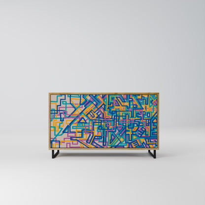 MEMORIES MAP 2-Door Sideboard in Oak Effect