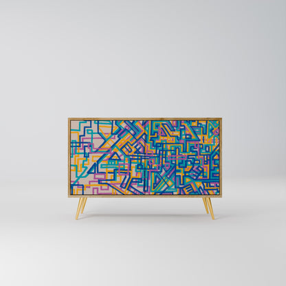 MEMORIES MAP 2-Door Sideboard in Oak Effect