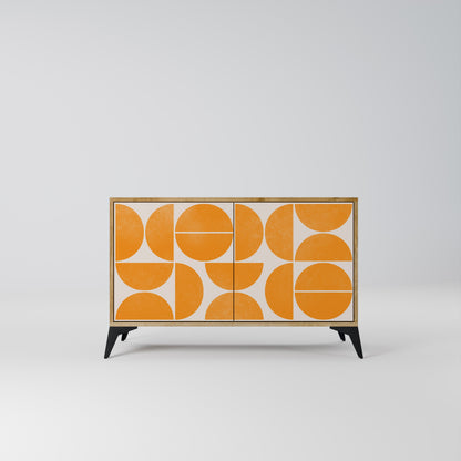 Credenza RECURRING DREAMS a 2 ante in effetto rovere