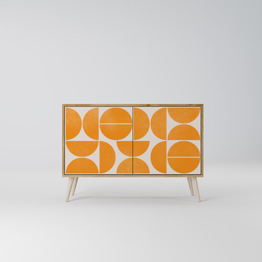 Credenza RECURRING DREAMS a 2 ante in effetto rovere