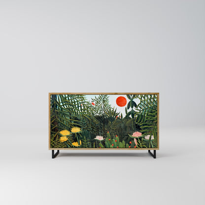 VIRGIN FOREST WITH SUNSET 2-Door Sideboard in Oak Effect