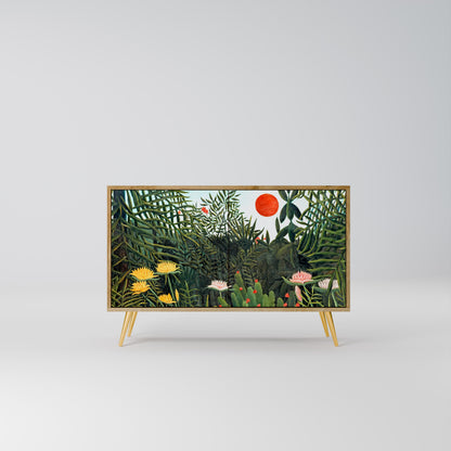 VIRGIN FOREST WITH SUNSET 2-Door Sideboard in Oak Effect