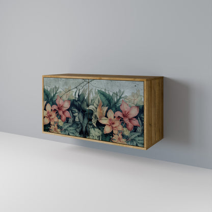Credenza a 2 ante HEAVENLY BLOOM effetto rovere