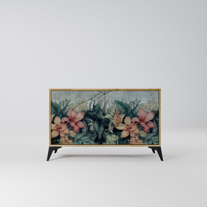 Credenza a 2 ante HEAVENLY BLOOM effetto rovere