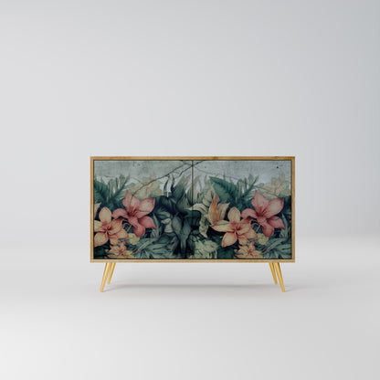Credenza a 2 ante HEAVENLY BLOOM effetto rovere