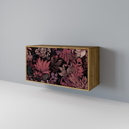 Credenza a 2 ante FLORAL WHISPER in effetto rovere