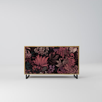 Credenza a 2 ante FLORAL WHISPER in effetto rovere