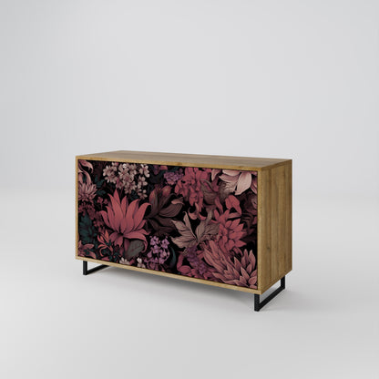 Credenza a 2 ante FLORAL WHISPER in effetto rovere