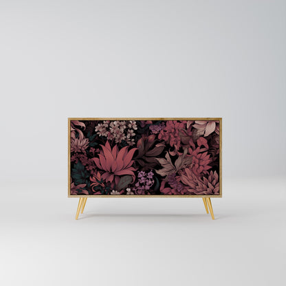 Credenza a 2 ante FLORAL WHISPER in effetto rovere