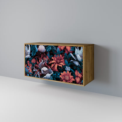 Credenza ETHEREAL BLOSSOMS a 2 ante in effetto rovere