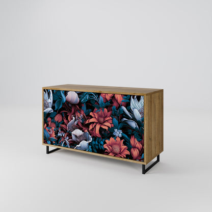 Credenza ETHEREAL BLOSSOMS a 2 ante in effetto rovere