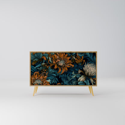 Credenza MORNING BLOOM a 2 ante effetto rovere