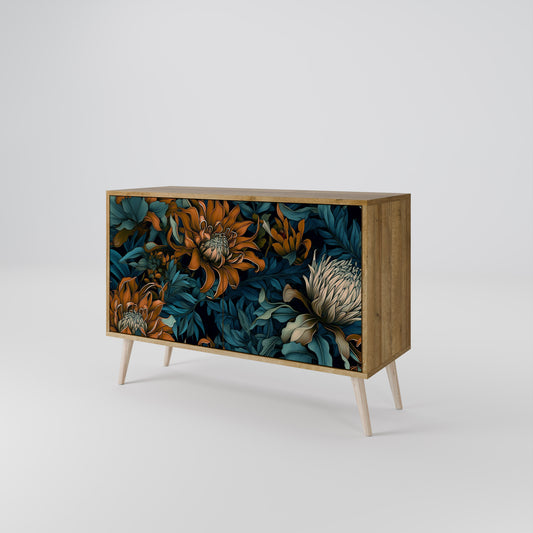 Credenza MORNING BLOOM a 2 ante effetto rovere