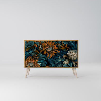 Credenza MORNING BLOOM a 2 ante effetto rovere