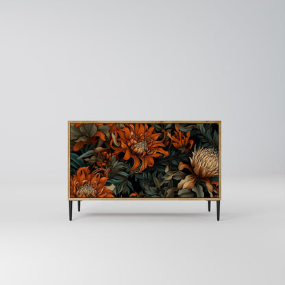 Credenza a 2 ante DAWN BLOOM in effetto rovere