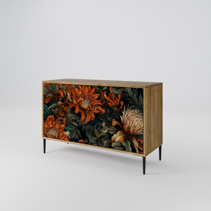 Credenza a 2 ante DAWN BLOOM in effetto rovere