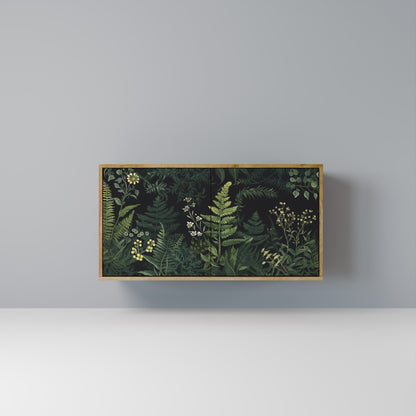 Credenza a 2 ante FERN FLOWERS in effetto rovere