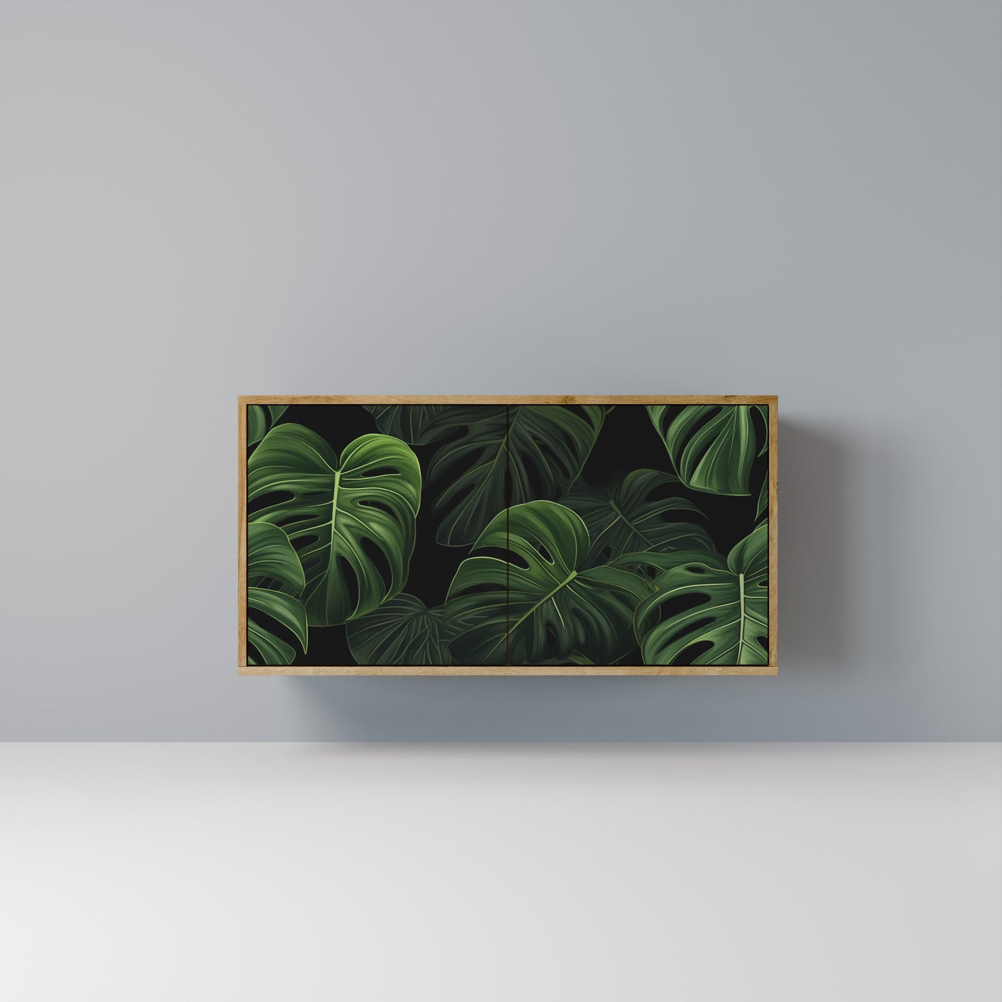 Credenza INFINITE MONSTERA a 2 ante effetto rovere