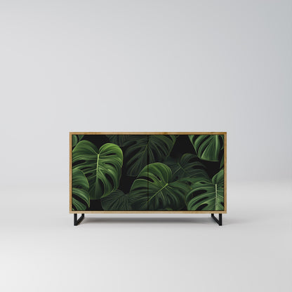 Credenza INFINITE MONSTERA a 2 ante effetto rovere