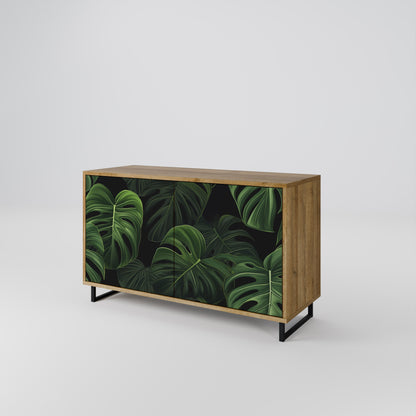 Credenza INFINITE MONSTERA a 2 ante effetto rovere