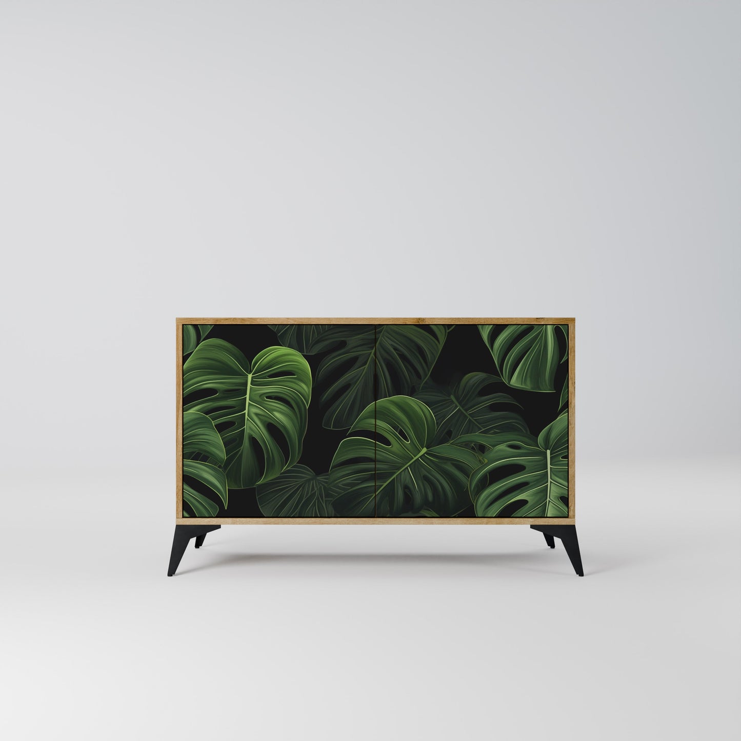 Credenza INFINITE MONSTERA a 2 ante effetto rovere