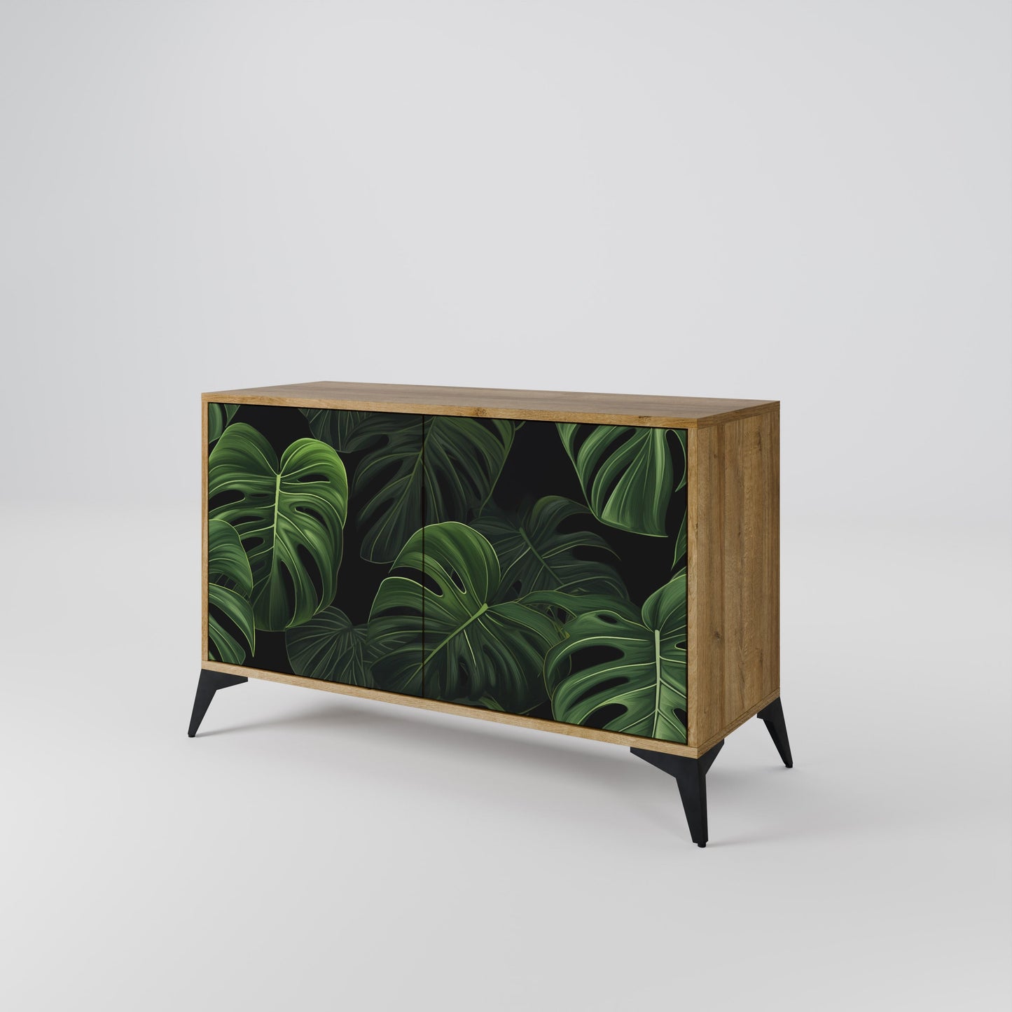 Credenza INFINITE MONSTERA a 2 ante effetto rovere
