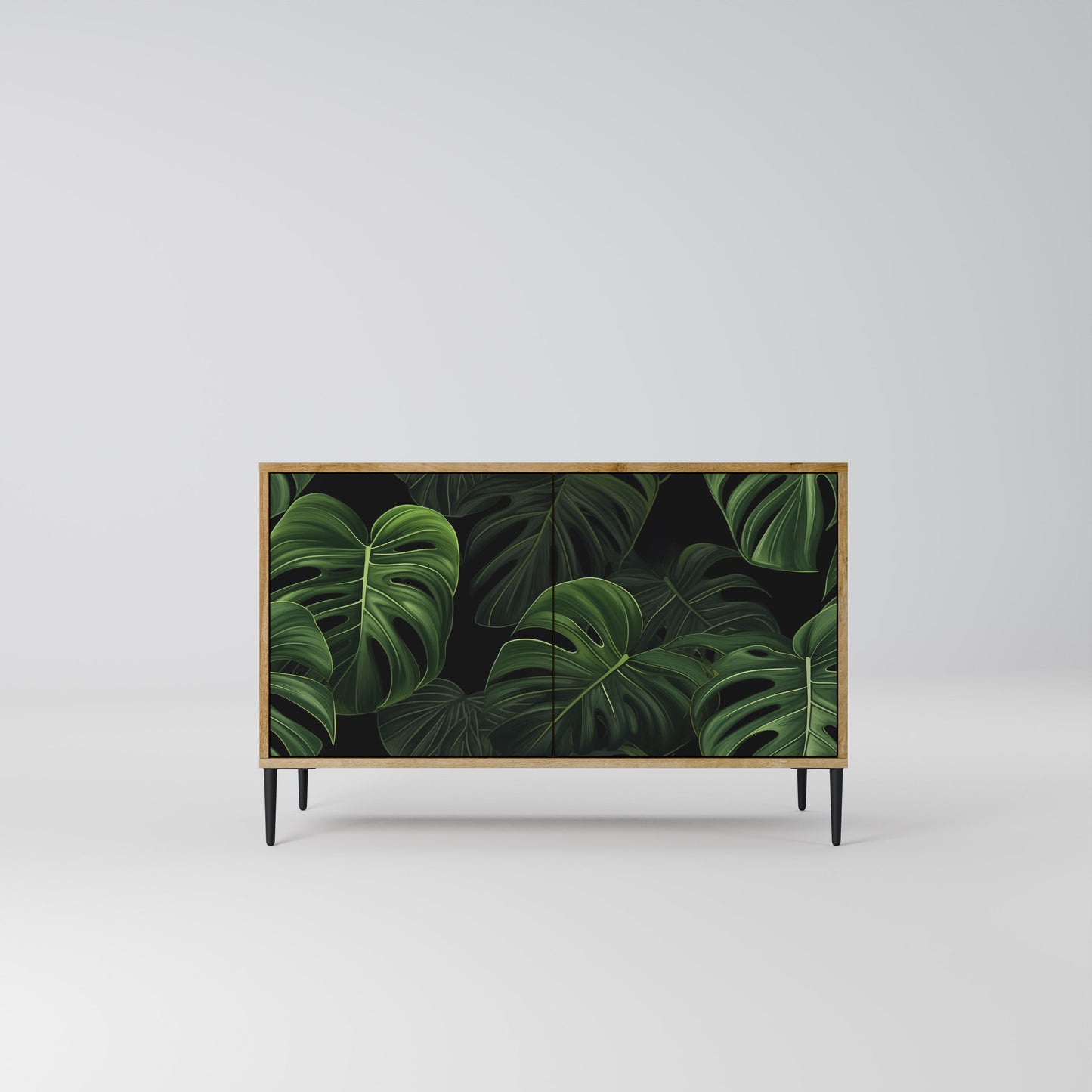 Credenza INFINITE MONSTERA a 2 ante effetto rovere